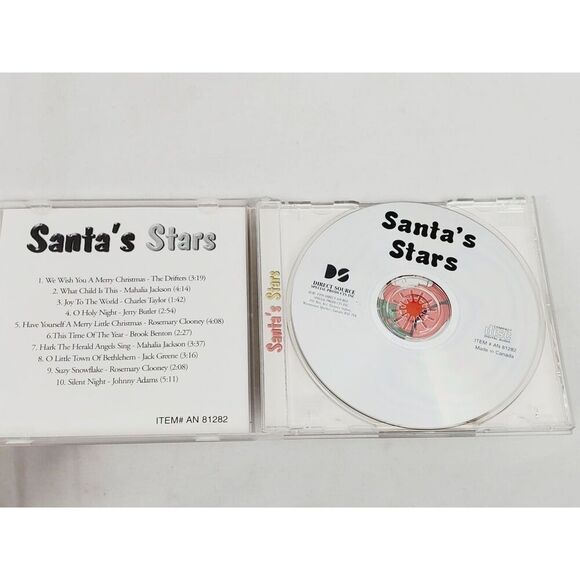 Santa’s Stars Holiday Music CD Mahalia Jackson Rosemary Clooney - Picture 2 of 3